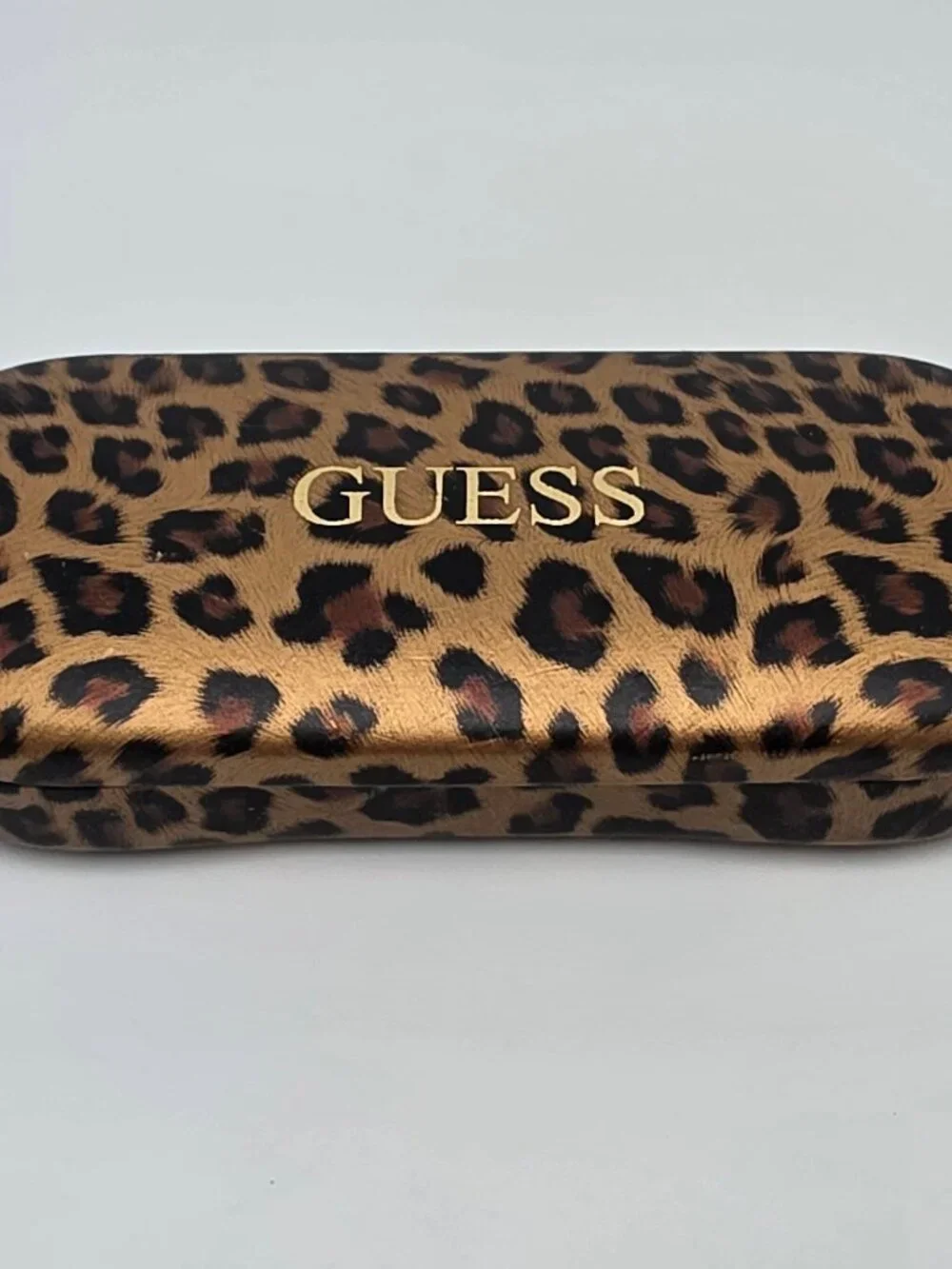 Guess GU4136 TO Brown Crystal Cat Eye Eyeglasses Frame w Flexhinge and Case 47mm